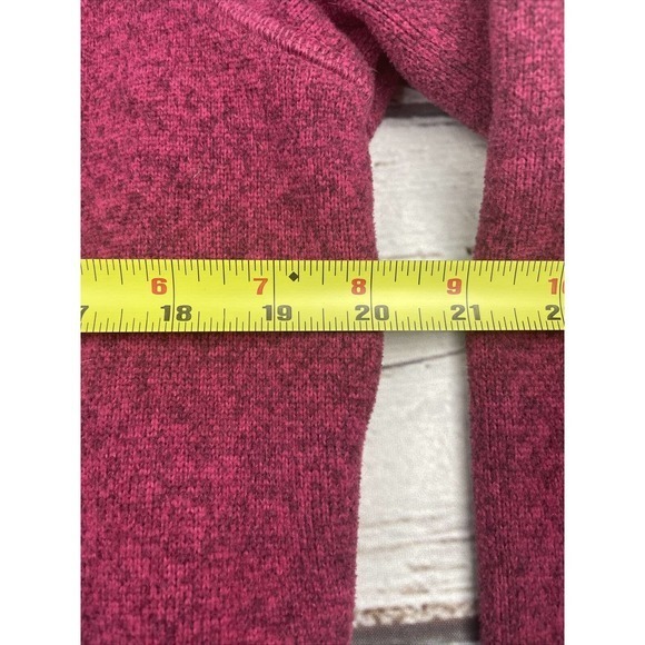 Koppen Hoodie Pullover Sherpa Sweater Fleece Marled Raspberry Womens XL Warm EUC - Picture 6 of 11